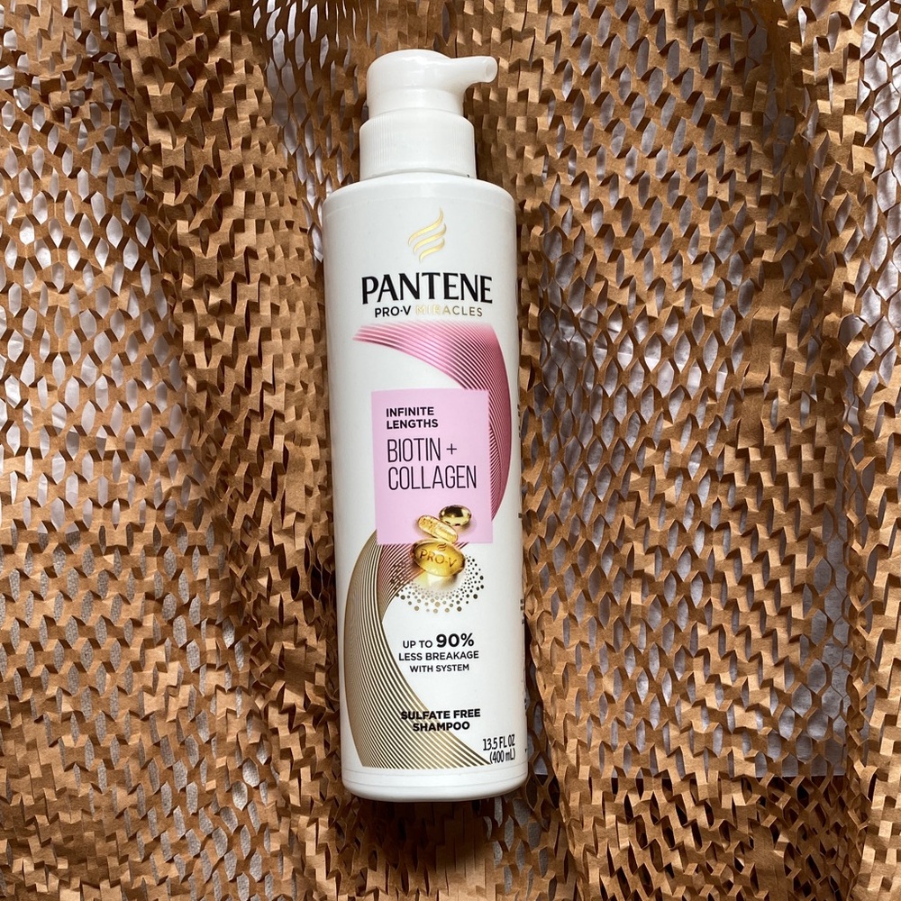 Pantene Pro-V Miracles Biotin + Collagen Shampoo - White and Gold